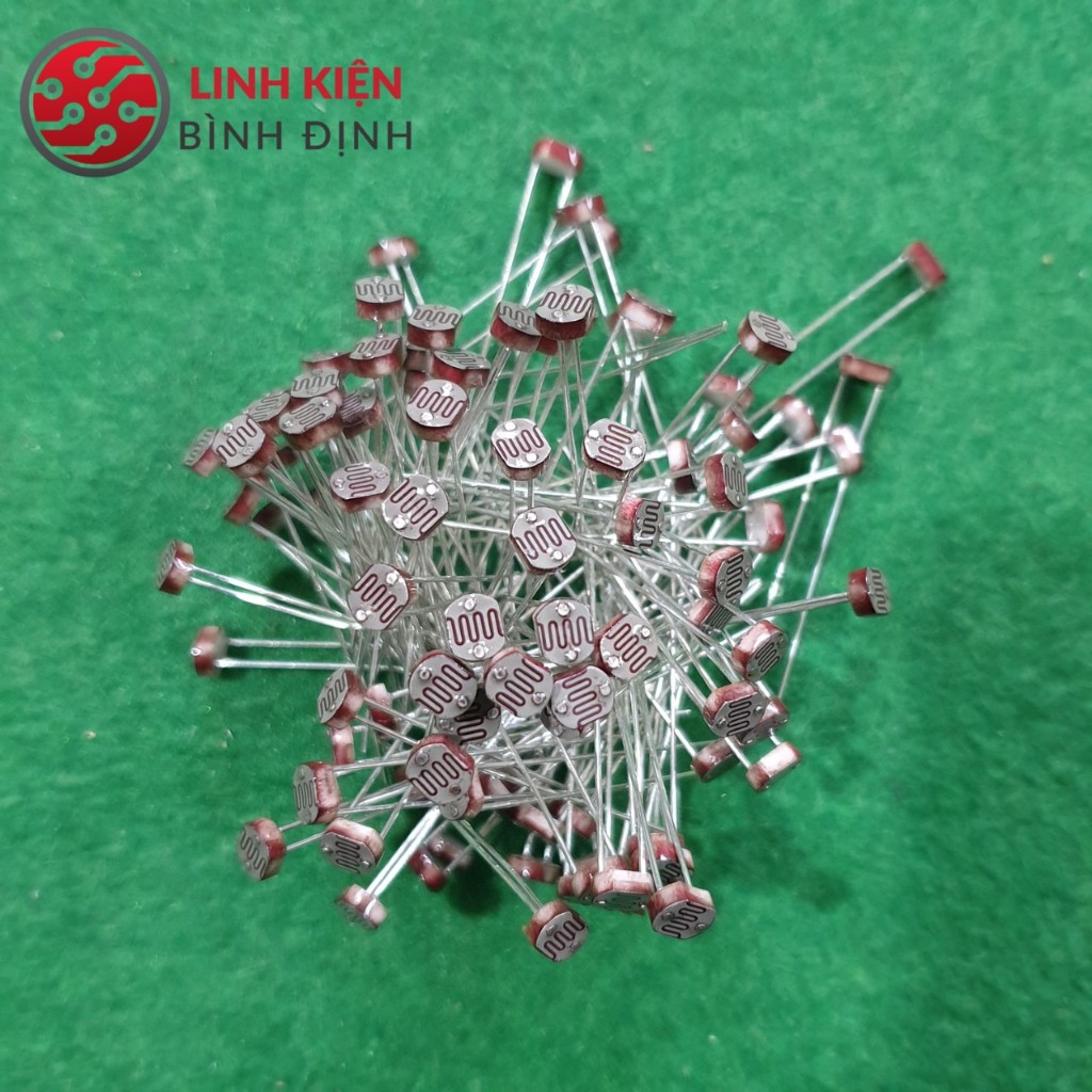 Túi 10 Cảm Biến Ánh Sáng - Quang Trở CDS 5mm