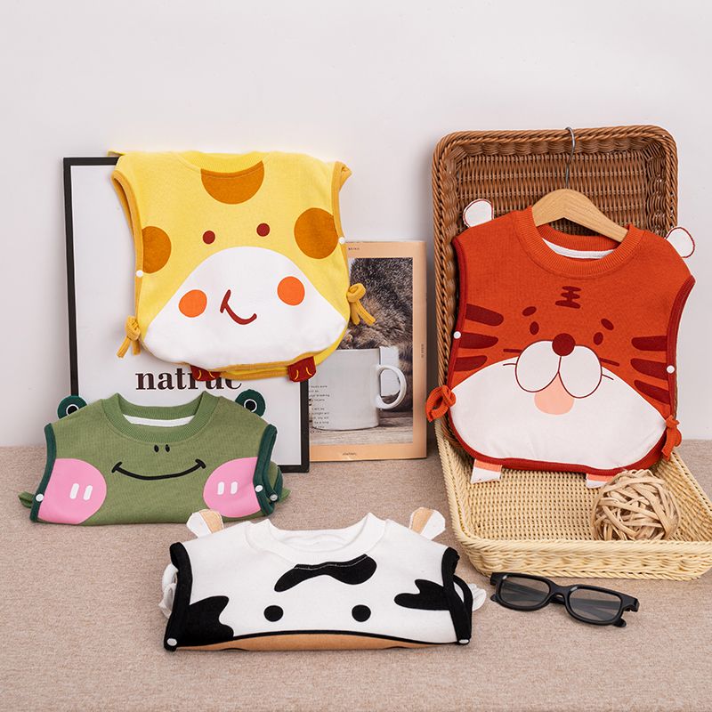Áo Ghi Lê Bán Chạy Cho Bé Mùa Thu Đông Áo Ghi Lê Trẻ Sơ Sinh Nam Và Nữ Trẻ Sơ Sinh Hoạt Hình 100 Cotton Mặc Ngoài Cho Bé