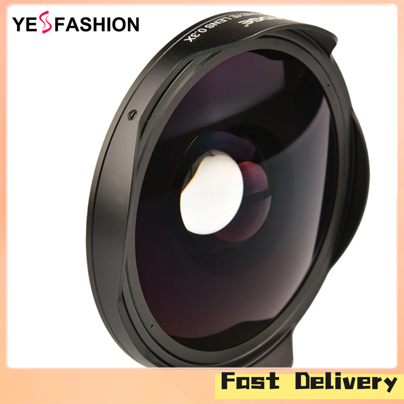 Broadfashion new！37MM/43MM 0.3X Ultra Fisheye Wide Lens Adapter Ring With Hood HD Camera Accessories Fisheye Lens Adapter ราคา 4,950 บาท*ส่งฟรี