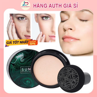 Phấn nước SUNISA che khuyết điểm, nâng tone, lớp nền mịn tự nhiên, tặng kèm cọ bông tán kem nền cao cấp