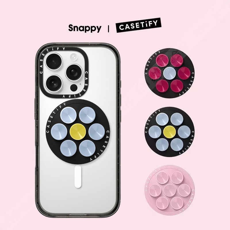  CASETiFY SnappyTM Suction Cup Phone Holder Stand with Magsafe Stand Airbag Magsafe PopGrip Phone Stands 