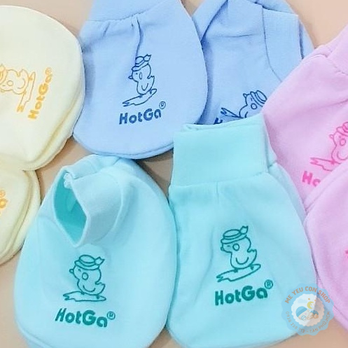 Bao tay bao chân bo màu cho bé sơ sinh hotga