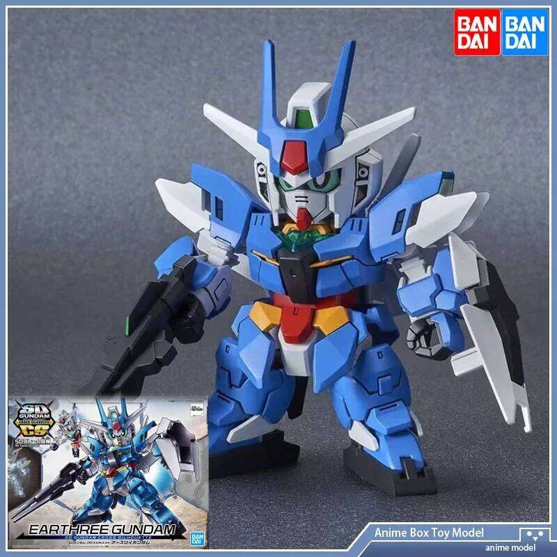 Gundam BANDAI SDCS Gundam Build Divers EARTHREE GUNDAM Assembly Model -Sưu tầm mô hình đồ chơi