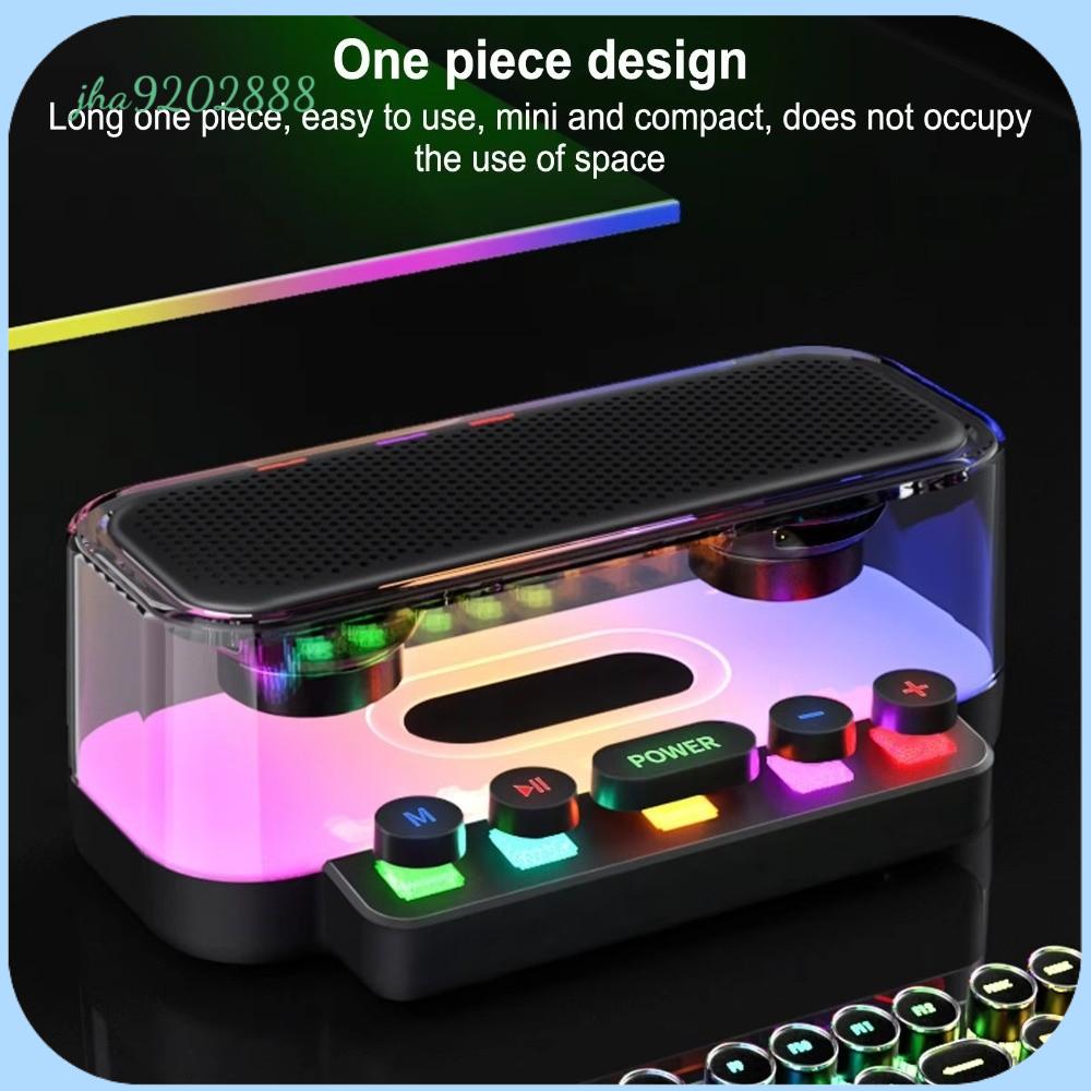 JHA9202888 Âm thanh nổi HIFI Loa Bluetooth Âm thanh vòm Chống nước IPX5 Loa RGB Đèn RGB Hỗ trợ thẻ nhớ Loa ngoài trời Sử dụng ngoài trời