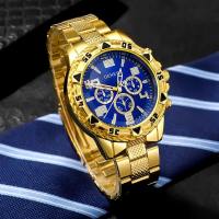 FLECI Stainless Steel Watchband Men Wristwatch Casual Large Dial Business Watch Fashion Luxury Quartz Watch