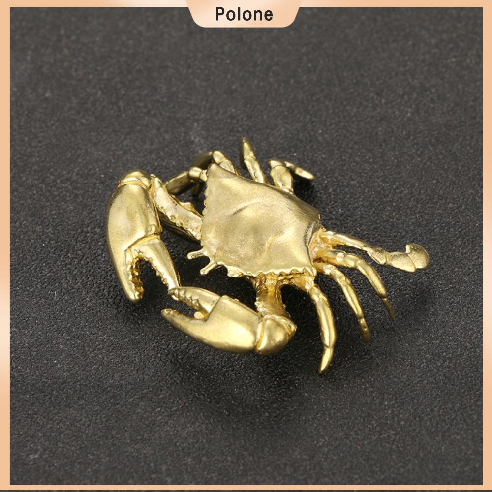 POLONE Vàng Tượng cua nhỏ Đồng thau Cua Tượng cua Trang trí hình con cua Nhà