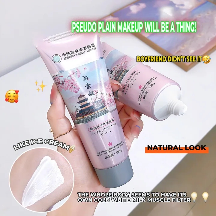 Kem dưỡng thể làm trắng da thời đại trước đây của Nhật Bản sữa dưỡng thể cho nam và nữ niacinamide dưỡng ẩm làm trắng da-Kem ủ trắng toàn thân giúp làm trắng da body cấp tốc 100g - Whitening Body Cream