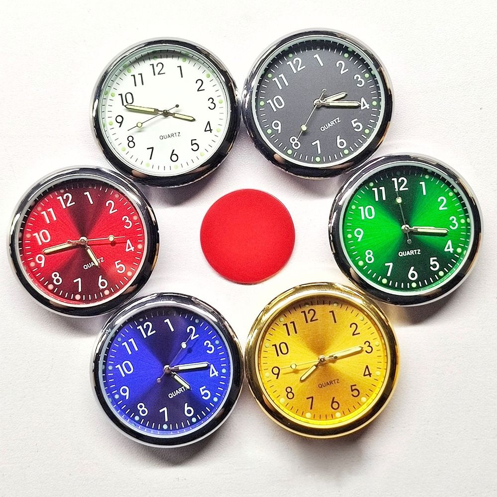 DEFICIT Tinh thần Đồng hồ xe hơi 40mm Bảng điều khiển Đồng hồ thạch anh Không thấm nước Đèn ngủ Đồng hồ điện tử Xe Đạp