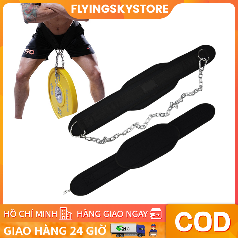 Đai Đeo Tạ Dip Belt Tập Gym ,Thể Thao , Có Xích Móc Tạ , Tập Xà Đơn , Xà Kép , Squat