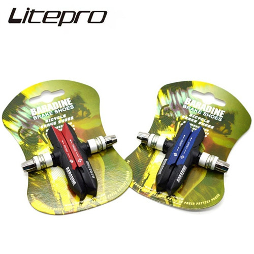 Litepro đệm ống da phanh xe đạp leo núi, má phanh chữ v cao su mtb-959v