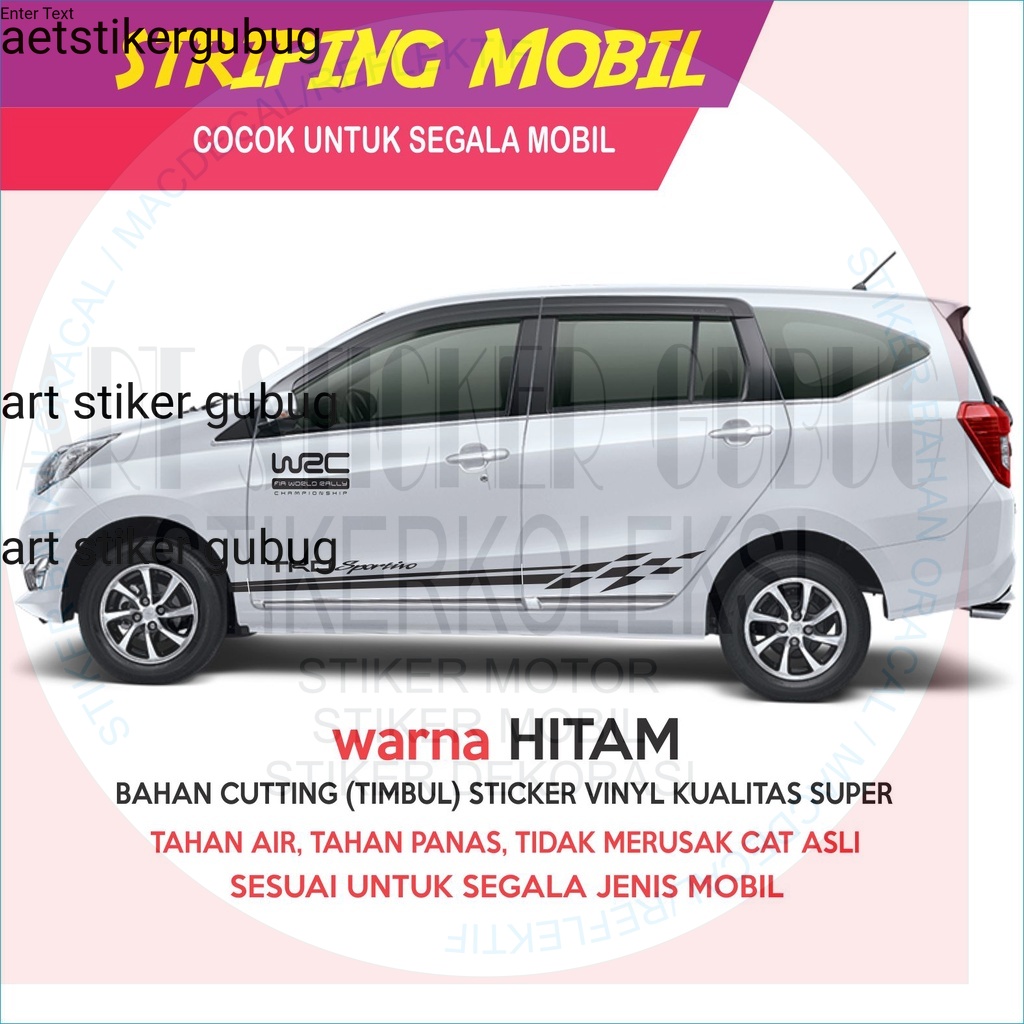 JUAL STIKER STRIPING MOBIL UNIVERSAL TOYOTA DAIHATSU DATSUN SUZUKI HONDA Giá 48,000 Đồng*Miễn phí vận chuyển