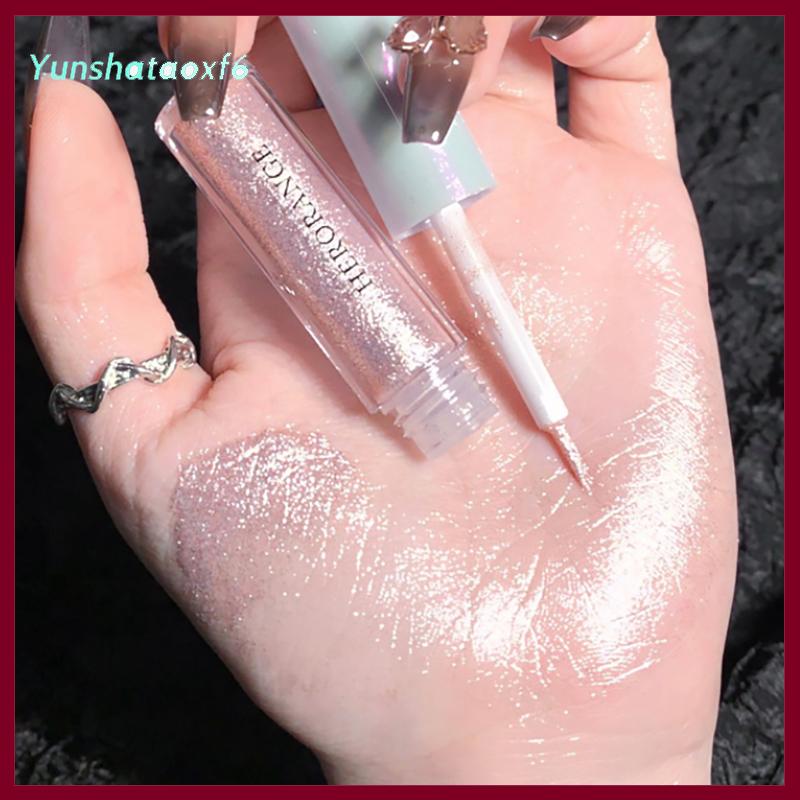 yunshataoxf Herorange long lanh Highlighter lỏng bóng mắt Bút kẻ mắt bền không thấm nước ánh sáng lung linh và tỏa sáng mắt tằm Bút Chì Công cụ làm đẹp