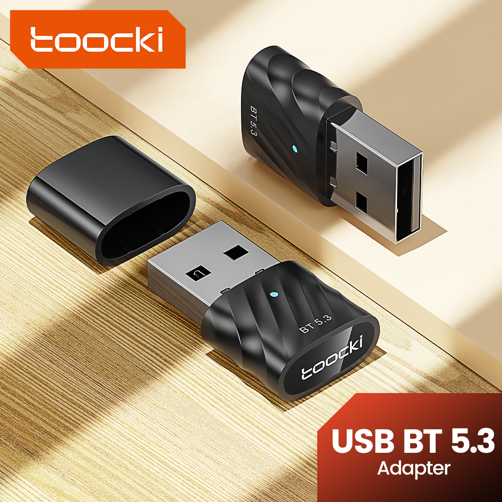 Toocki Bộ thu bộ phát Bluetooth USB bluetooth không dây 5.3 Bộ chuyển đổi cho máy tính bluetooth 4.0 Bộ phát thiết bị thu nhận âm thanh Dongle cho win 11/10/8/XP/Vista/Xbox One S tay cầm