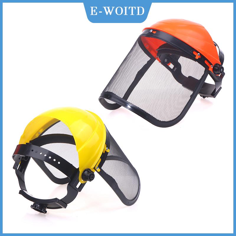 [Local Delivery]Y LifeStyle หมวกกันน็อคนิรภัยสำหรับตัดหญ้าในสวนพร้อมหน้ากากป้องกันตาข่ายเต็มหน้าสำหรับป้องกันการตัดไม้แปรงตัดป่าไม้ ราคา 34 บาท*ส่งฟรี