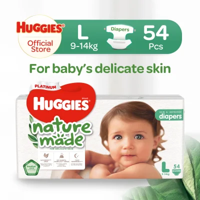 Huggies Platinum Naturemade Tape Diapers L 54pcs