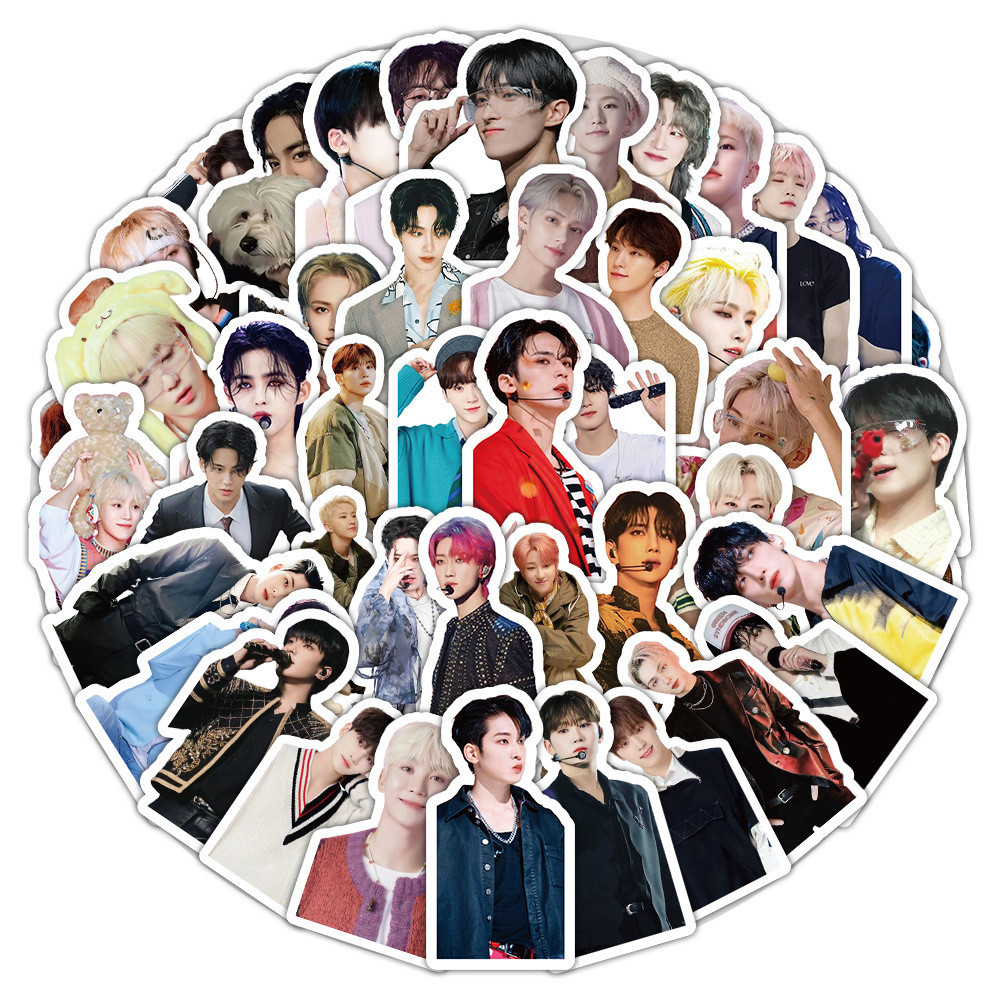 70pcs Kpop Boy Band Mười Bảy nhãn dán tranh vẽ tường không thấm nước cho mũ bảo hiểm xe đạp viết tay bút chì trường hợp đề can lanlanstickersworld