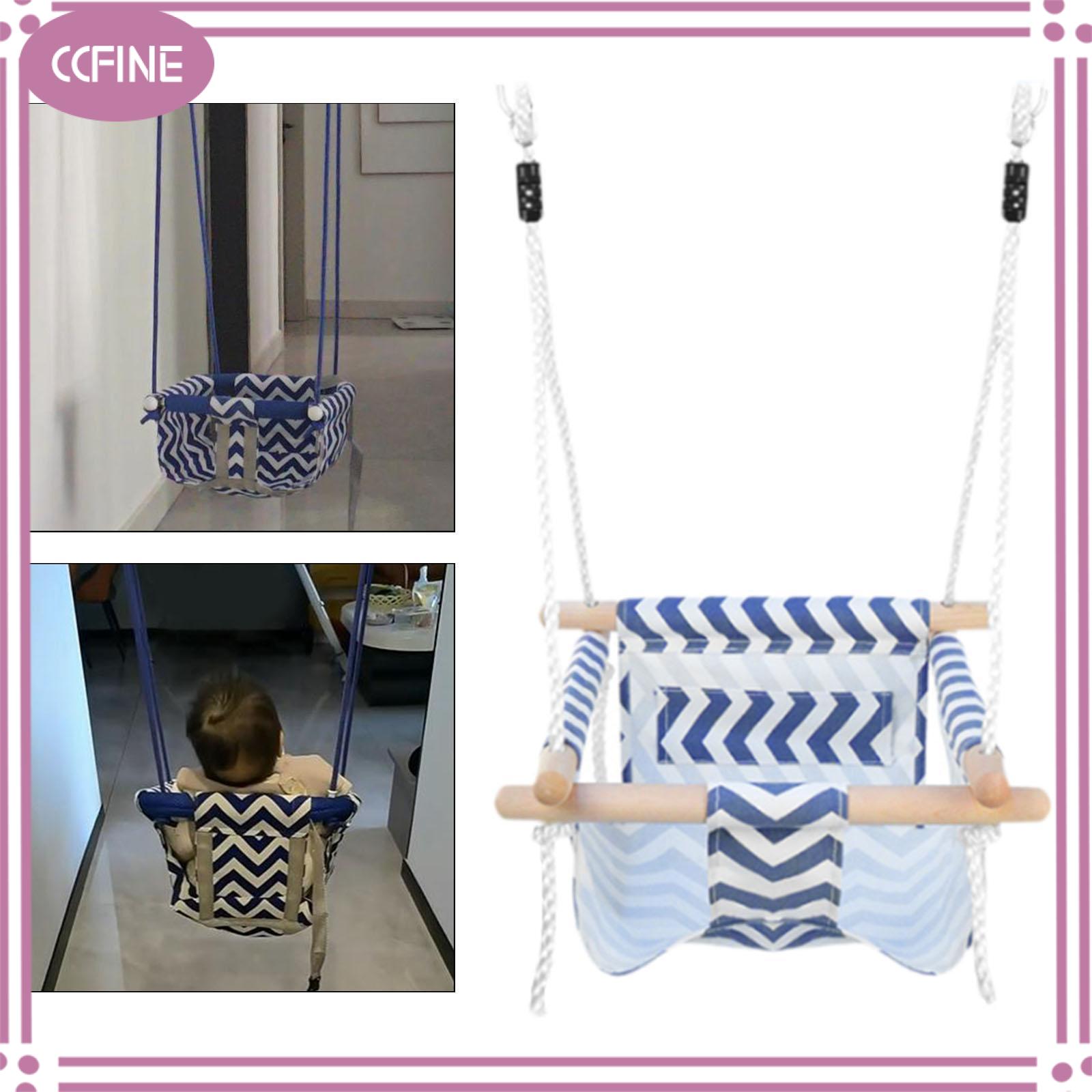 Ccfine bé bơi đu Bouncer cổ điển có thể tháo rời trong nhà ngoài trời mềm tựa lưng Đồ chơi treo cho trẻ em trẻ mới biết đi vườn vườn ươm phòng ngủ