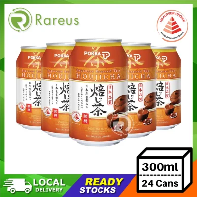 Pokka Houjicha Tea (No Sugar) (300ml x 24 Cans) [FREE DELIVERY]