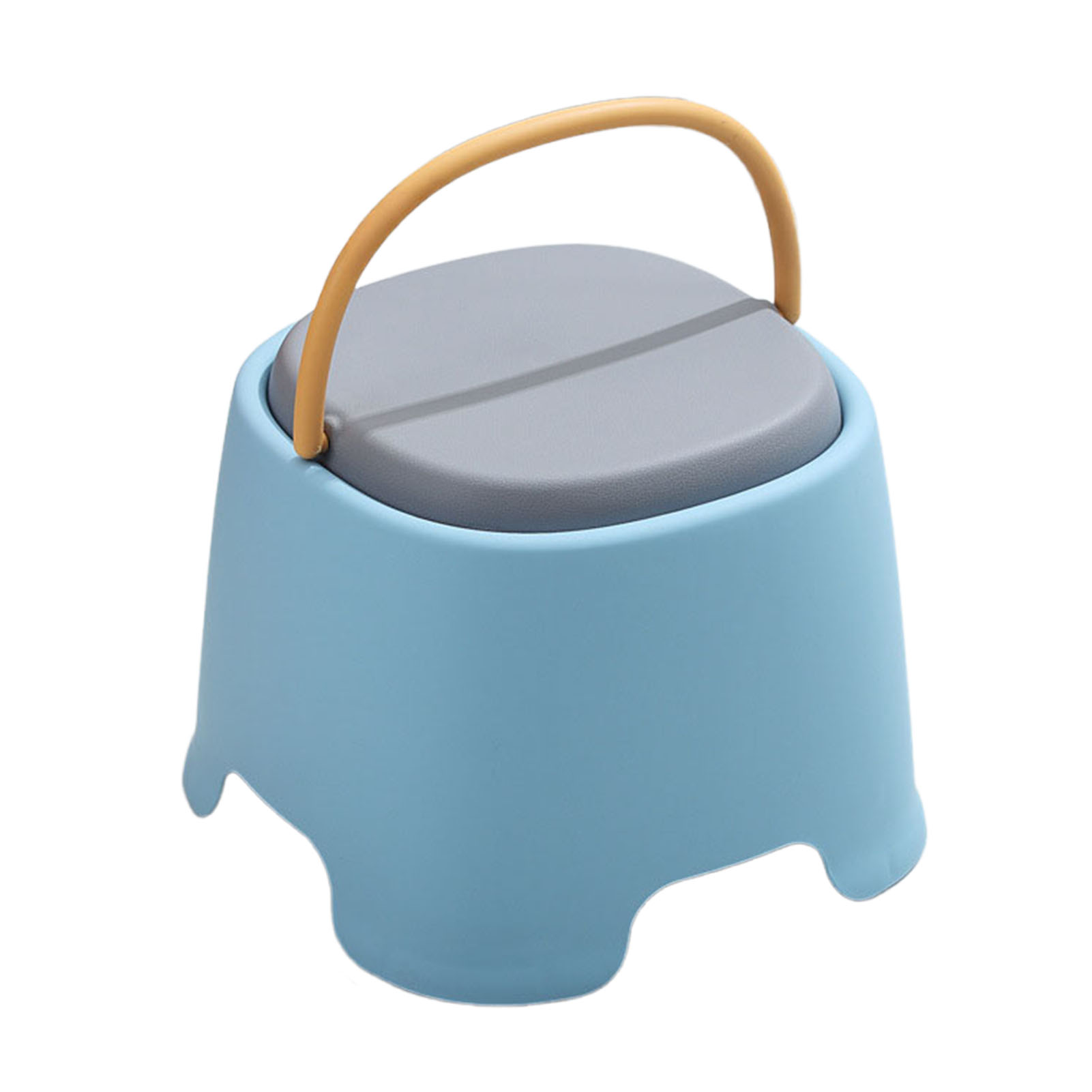 Stackable Stool Portable Stool Kids Low Stool with Handle Stackable Non-slip Lightweight Step Stool for Toddlers Heavy Duty Footstool for Home Bathroom Kindergarten – Durable and Portable Seating