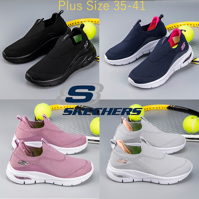 Giày thể thao nữ Kasut Skechers 4 màu. Giày Sneaker Nữ Slip On