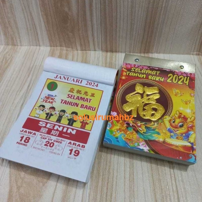 Kalender Harian SOBEK Cina Pasaran Jawa ARAB Lengkap china dinding