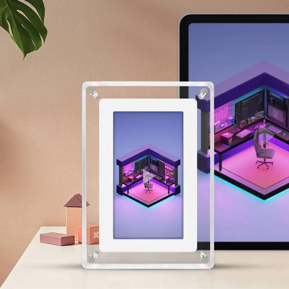 Home Furnishing Decoration Premium Gifts 7 inch Digital Photo Picture Frame MP4 Video Player