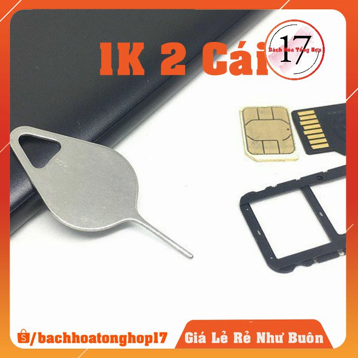 Que chọc sim điện thoại inox không gỉ