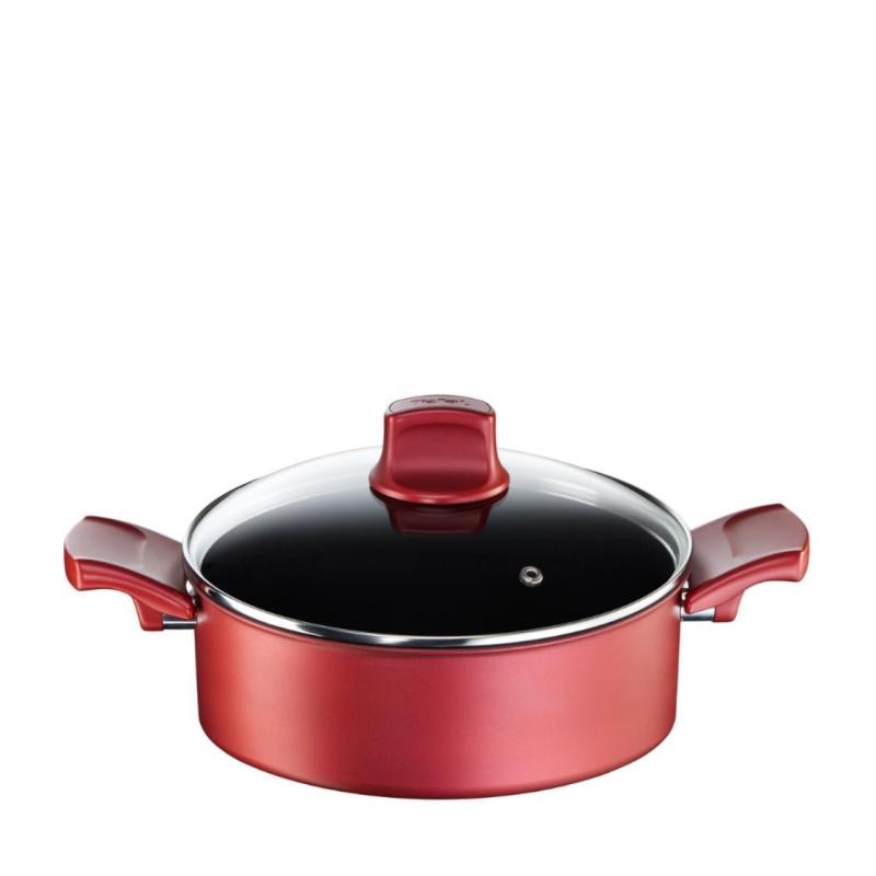 Tefal Character Shallow Pan With Lid 24cm C68270 Singapore