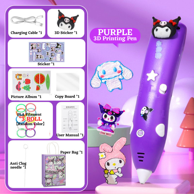DIY 3D Printing Pen PLA Filament Low Temperature Smart Graffiti Toys Suitable for Children Handcraft Crafting Doodle