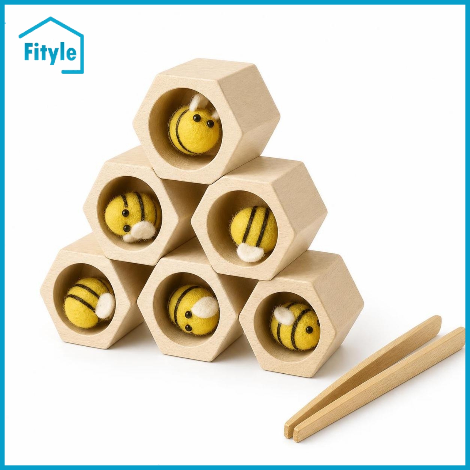 Fityle Child-Centered Beehive Toy with Tweezers Educational Beehive Sorting Toy Early Learning Bee Matching Game Tactile for Homeschooling ราคา 4,494 บาท*ส่งฟรี