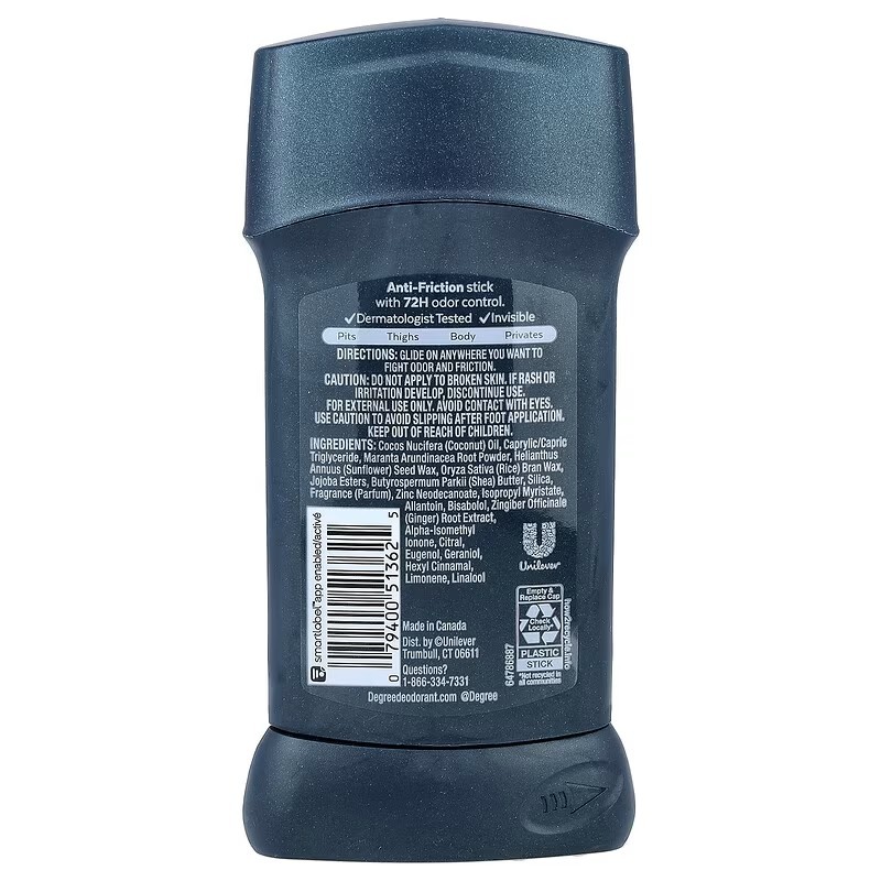 Degree Whole Body Deo Anti-Friction Deodorant Stick Ocean