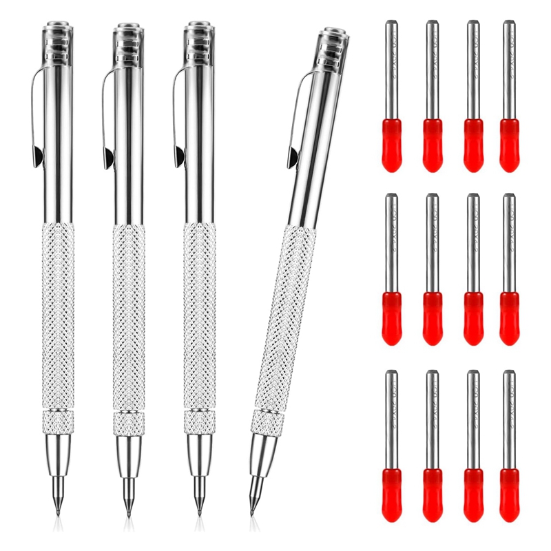 (FSGU) Tungsten Carbide Scriber, Aluminium Carbide Scriber Pen with Magnet, Engraving Pen with Clip Scribe Tool