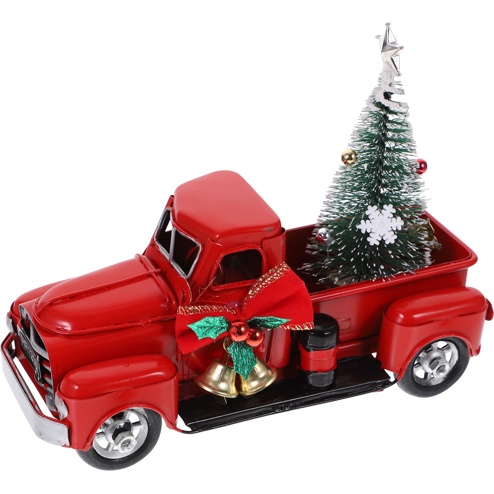 Truck Pickup Rustic With Tree New Year Decoration Adornos De Navidad