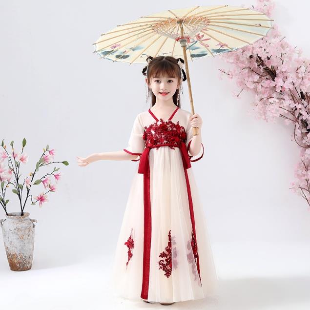 Bộ Hán Phục Phong Cách Trung Hoa Cổ Điển Cho Bé Gái