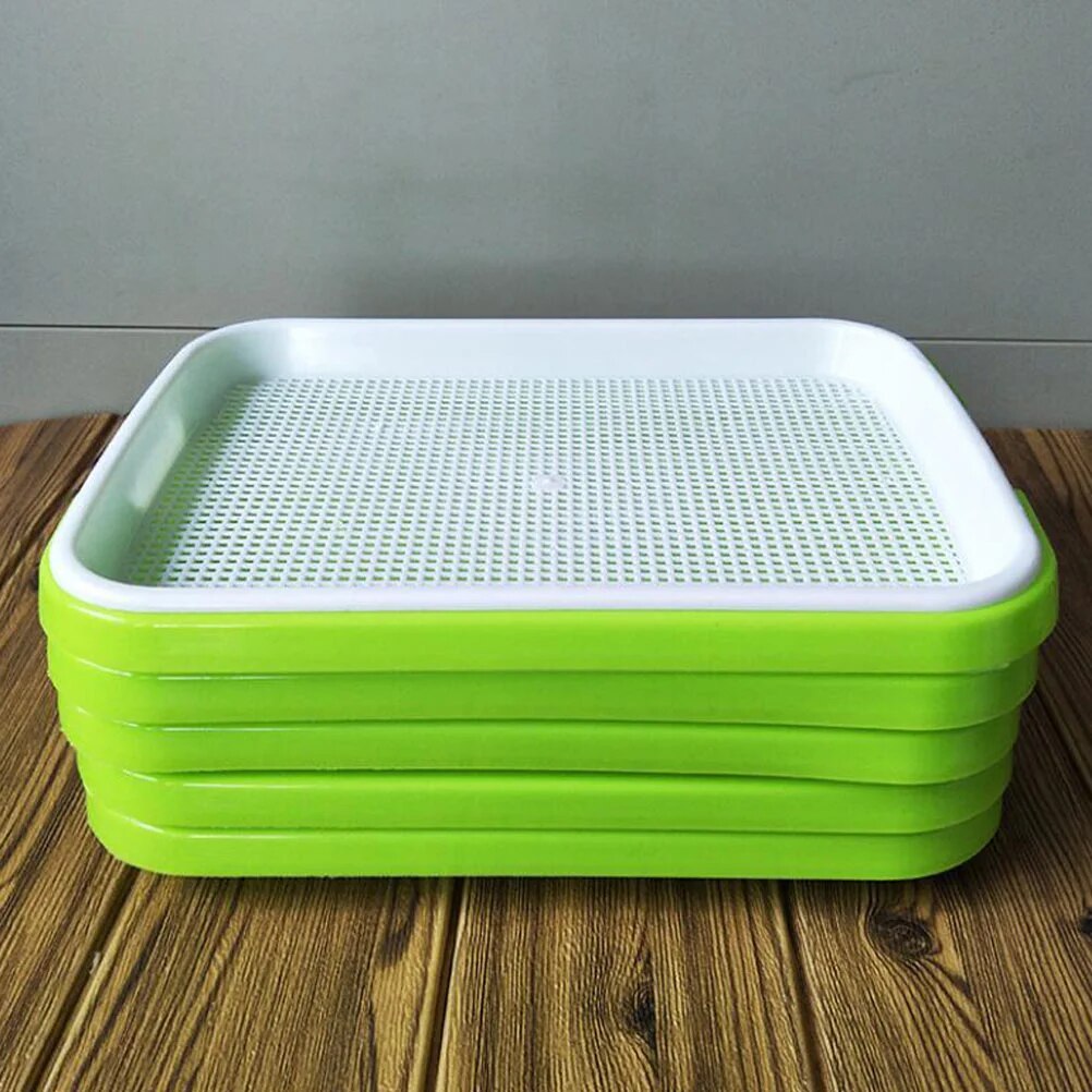 【support】 1/3pcs Tray Sprouter Sprouting Kit Bean Growth Germination Trays Wheatgrass Microgreens Growing Sprout Grower Container Mung