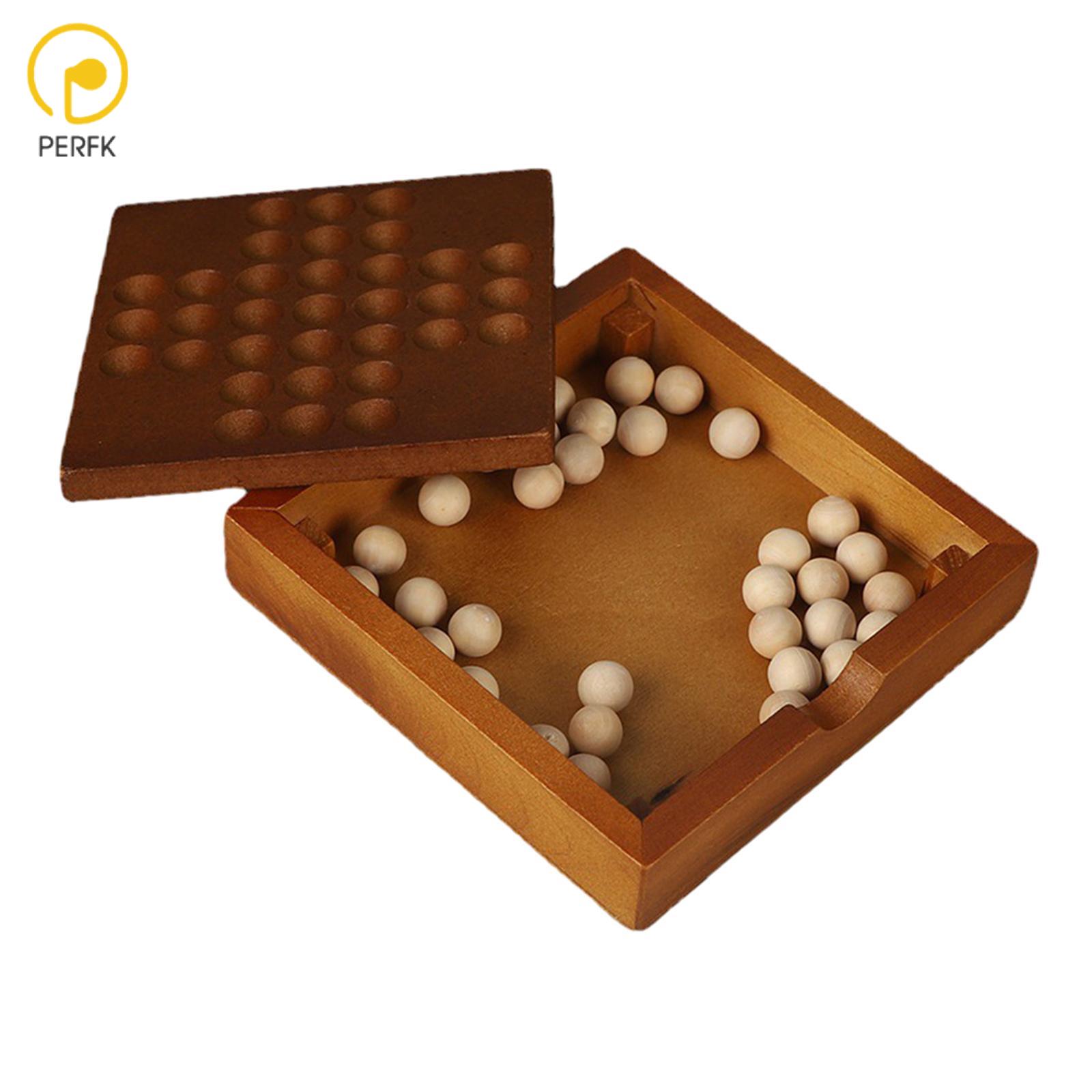 Wooden Solitaire Board Game Wooden Puzzle Boards Game Office Decor Chess Toy Brain Teaser Puzzles Solo Boards Game for Adults ราคา 3,311 บาท*ส่งฟรี