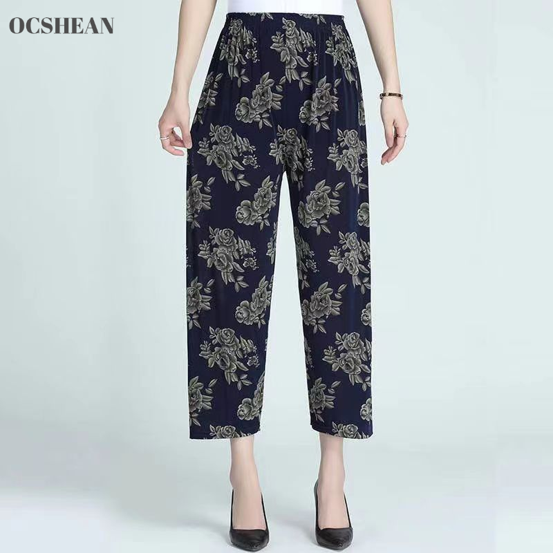 OCSHEAN Women's Summer Casual Loose Pants for Comfort and Style ราคา 53 บาท*ส่งฟรี