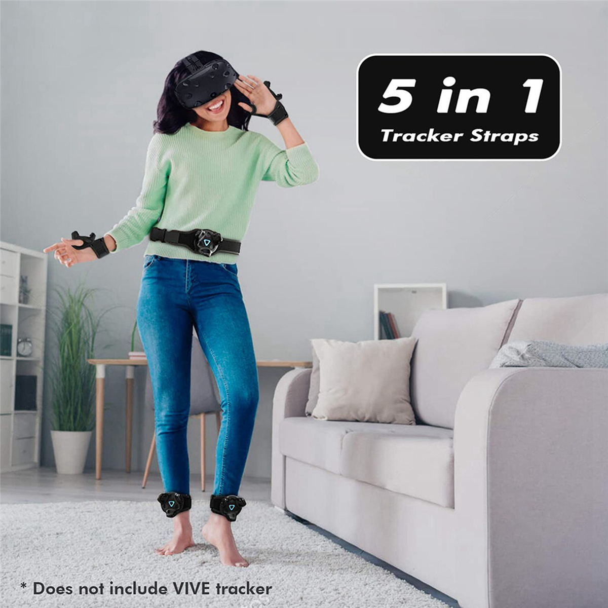 3X VR Tracking Belt,Tracker Belts and Palm Straps for Vive System Tracker Putters-Adjustable Belts and Straps ราคา  1,549 บาท*ส่งฟรี