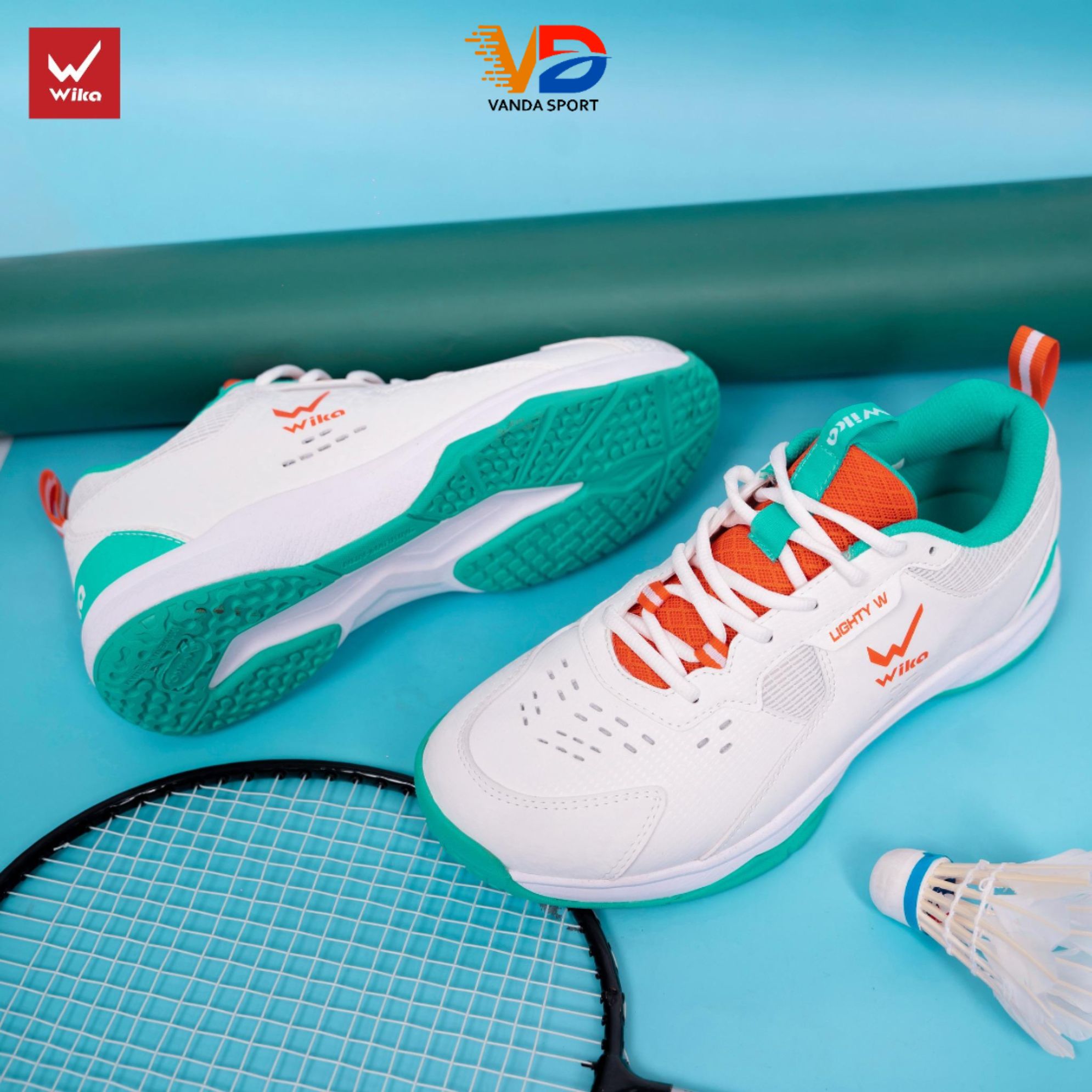 Giày Cầu Lông Giày pickleball Wika Maru Giày thể thao đa năng chính hãng Wika - Da PU Chống Xước (có