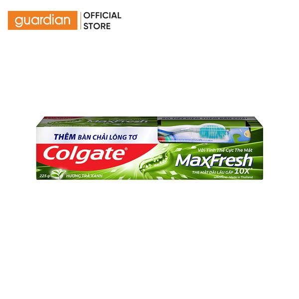  Kem Đánh Răng Colgate Maxfresh Trà Xanh 225Gr Tặng Bàn Chải Đánh Răng 