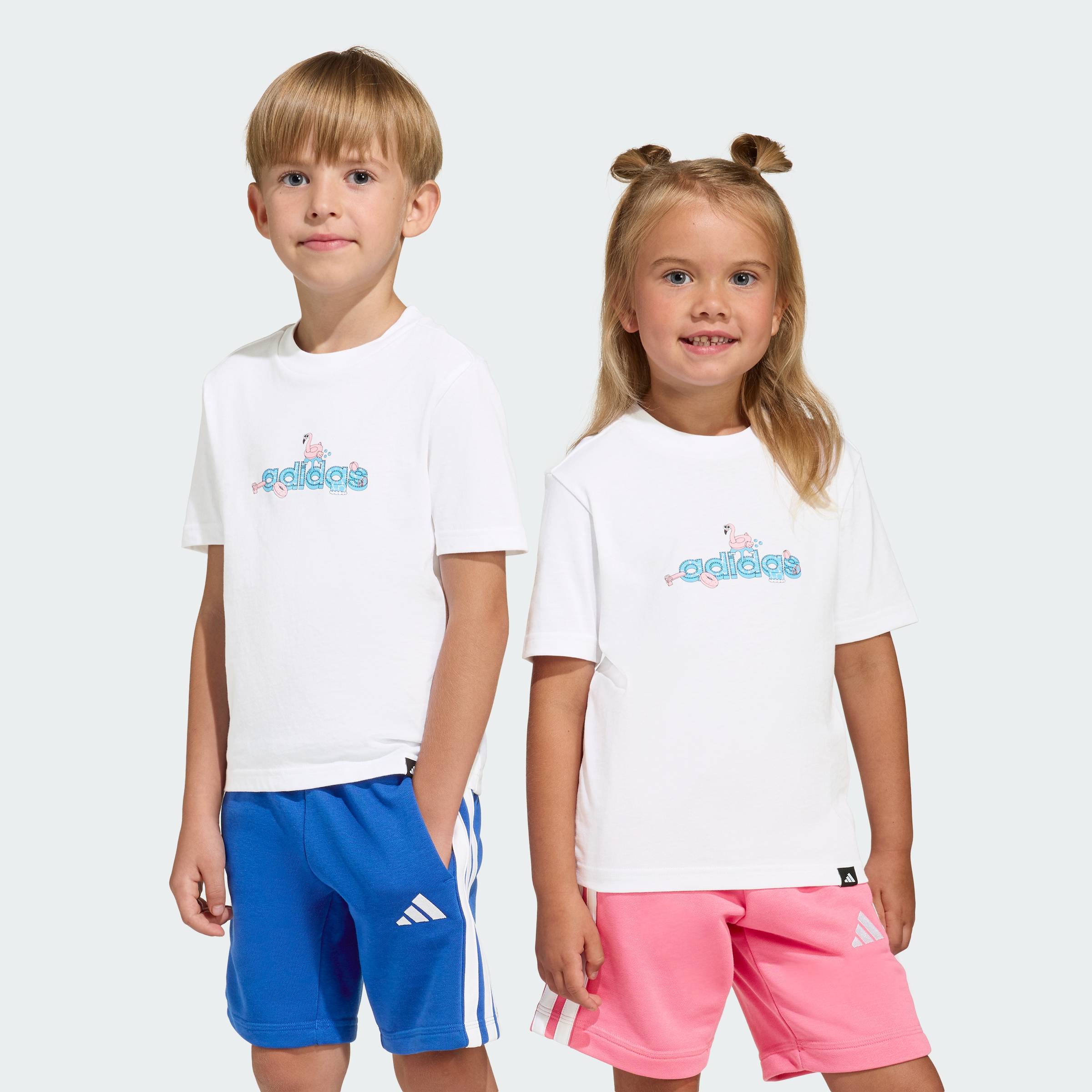 [CHỈ 15.7-VOUCHER 15%] adidas Phong cách sống ÁO THUN GRAPHIC TRẺ EM SUMMER ADVENTURES Trẻ em trắng KA0516