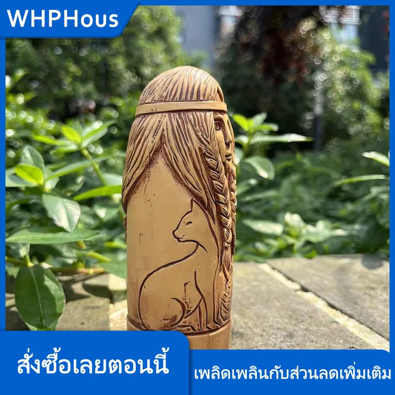 WHPHous Freya รูปปั้นเทพธิดาไวกิ้งรูปปั้นเรซินในธีมธรรมชาติรูปปั้นนางฟ้าทางศาสนาติดพื้นรูปปั้นนอร์ดิกสำหรับตกแต่งบ้านสวนกลางแจ้งรูปปั้นบูชา ราคา 116 บาท*ส่งฟรี