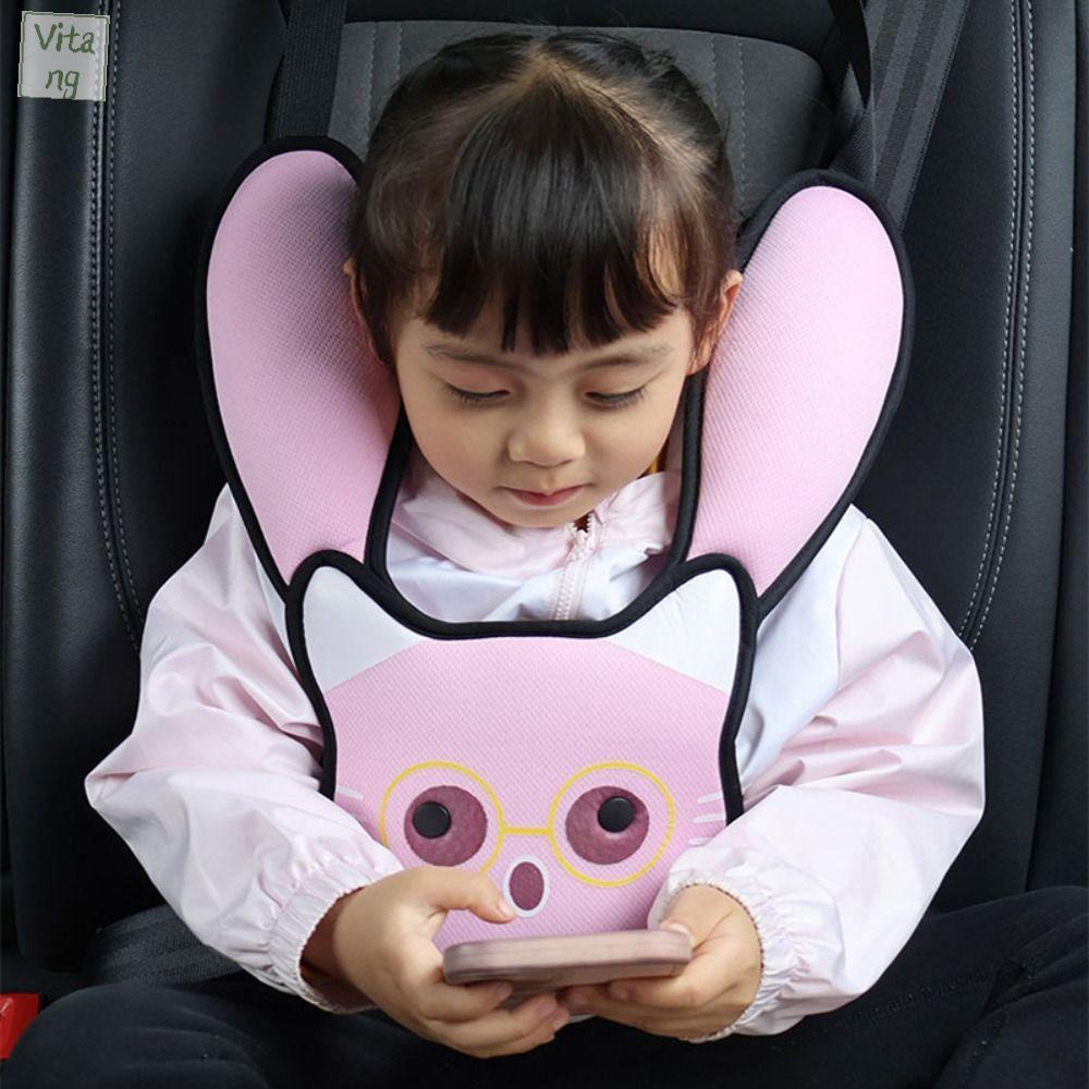 VITANG An toàn Dây đai an toàn ô tô điều chỉnh Dễ thương Sự thoải mái Dụng cụ cố định vị trí dây an toàn Tiết kiệm không gian Thẩm mỹ hài lòng Miếng đệm bụng in hình hoạt hình Ô tô