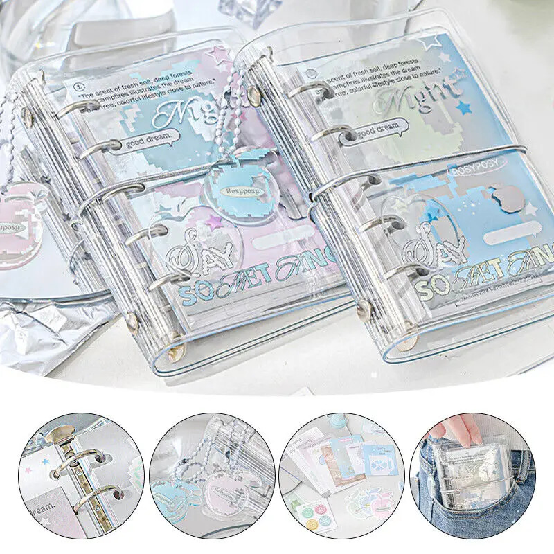 Sổ tay bìa rời M5 dễ thương, sổ kế hoạch rời, sổ kế hoạch hàng ngày, sổ kế hoạch hàng tuần, sổ tay sinh viên DIY, nhật ký, đồ dùng văn phòng