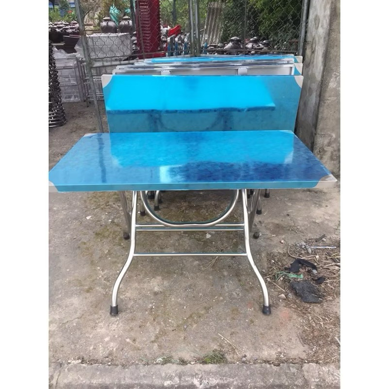 Bàn inox rộng 70cm x dài 120cm cao 74cm
