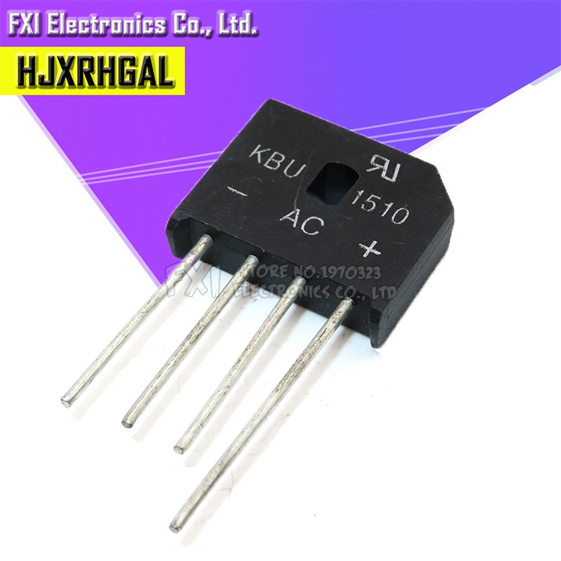 2 chiếc kbu1510 kbu-1510 15a 1000v mạch chỉnh lưu cầu đi-ốt mạch tích hợp mới
