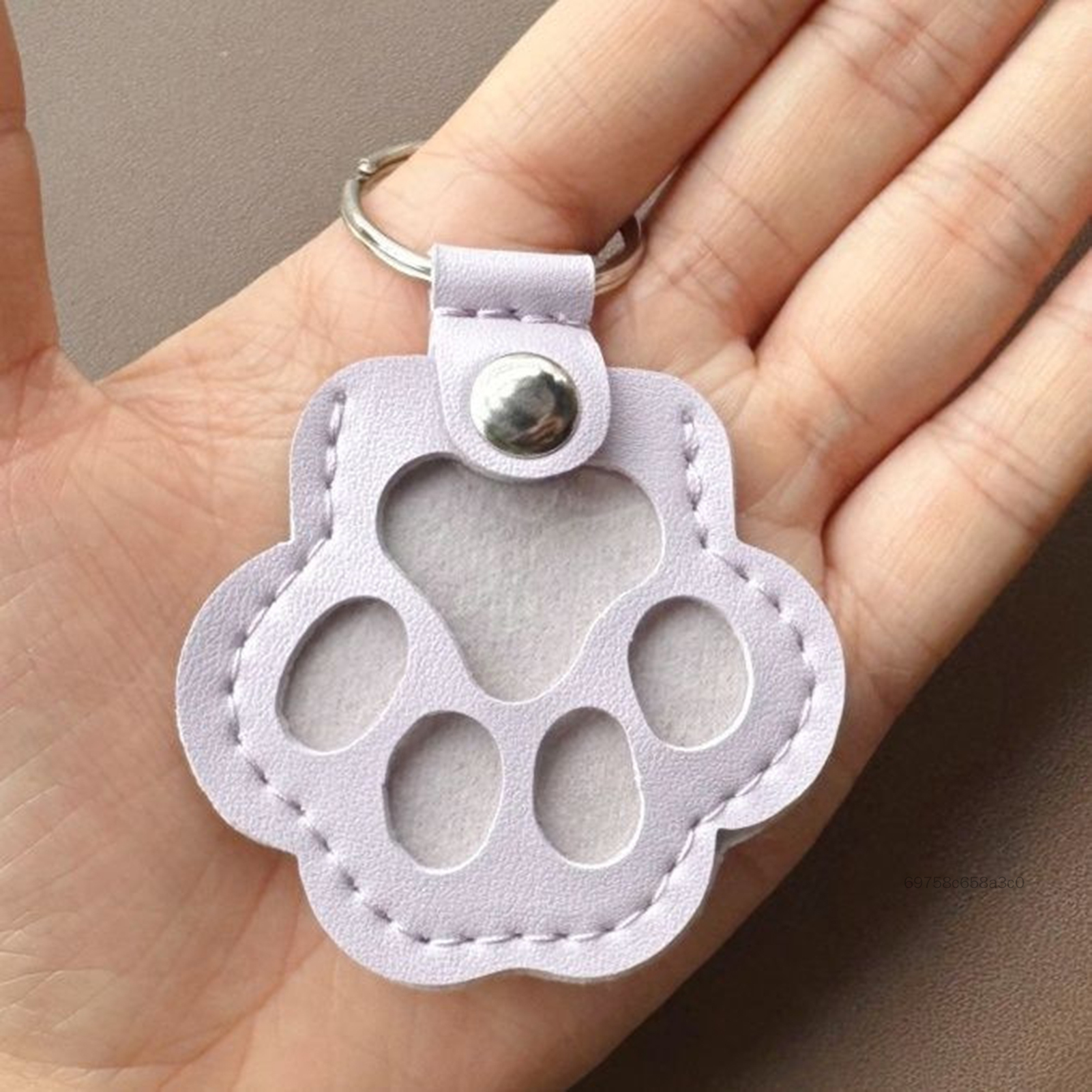 Móc khóa tưởng niệm lông thú cưng Paw Shaped Pet Memorial Quà tặng dành cho người nuôi chó mèo VT-VN - 2