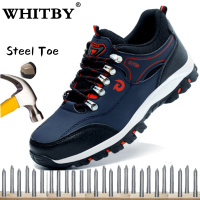 Brand WHITBY （COD 3 Days Delivery）【Ready Stock】Safety Shoes for Men Steel Toe Cap Breathable Anti-smash Anti-puncture Shoes Women