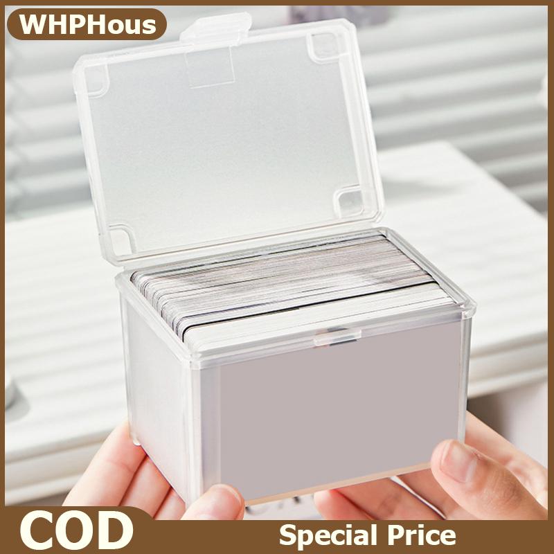 WHPHous กล่องเก็บการ์ดสำหรับการ์ดเกม1 2ชิ้นการ์ดการซื้อขายการ์ดกีฬากล่องใส่การ์ดแบบวางซ้อนได้แบบใส ราคา 40 บาท*ส่งฟรี
