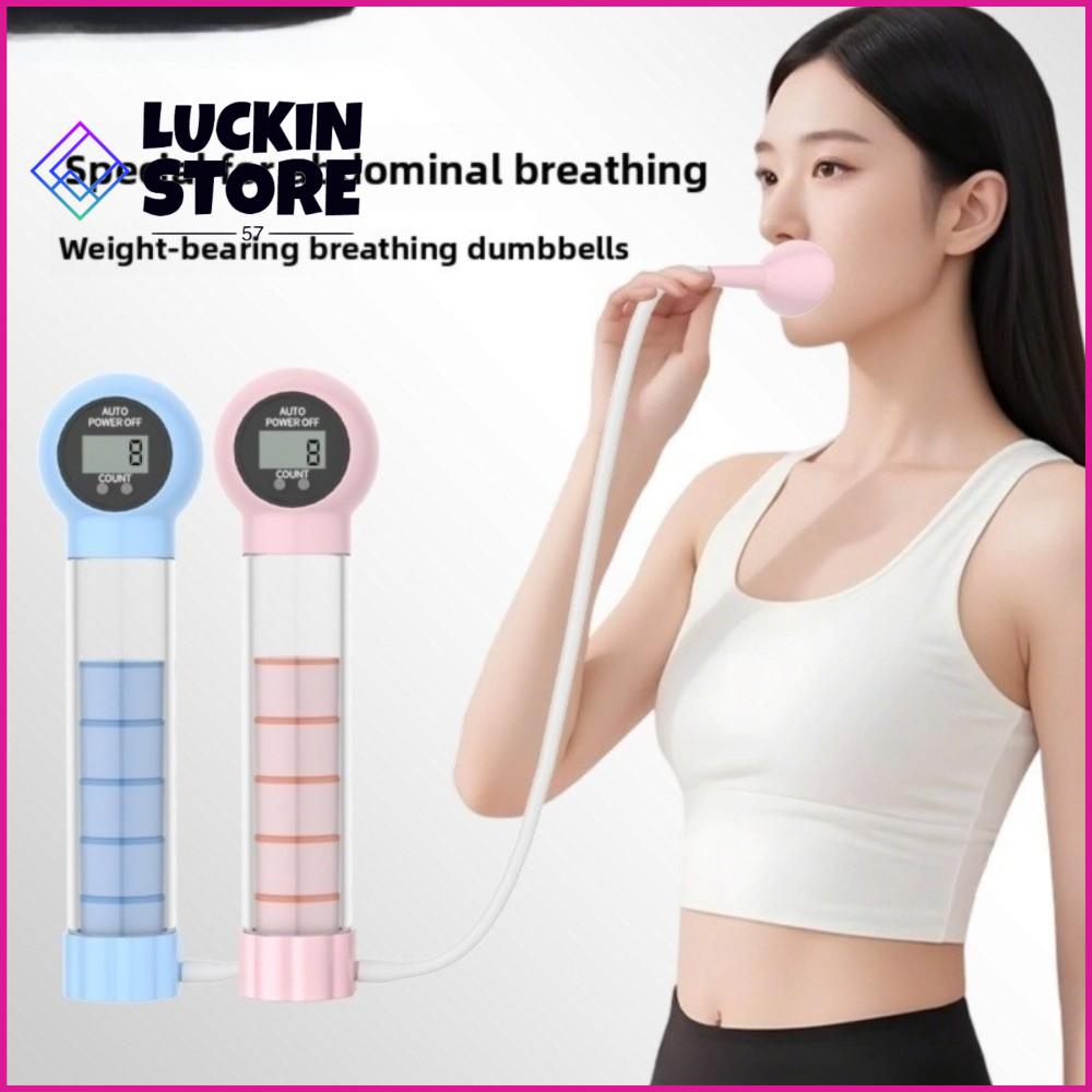 TREND 57SHOP Mô hình đếm Tạ thở Điều chỉnh sức đề kháng Thở bụng Dụng cụ tạ thở Quà tặng Huấn luyện viên sức mạnh cốt lõi Tập thể lực dung tích phổi với tạ